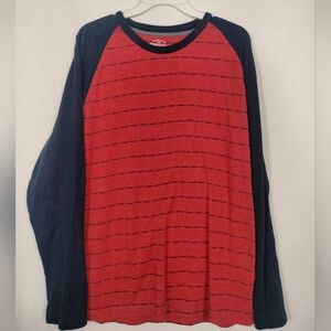 Red and Black Striped Men's Shirt Robucks